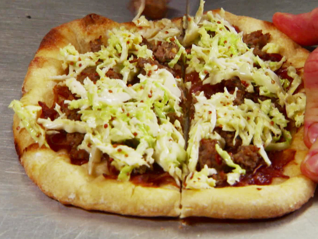 Sausage and Slaw Pizza