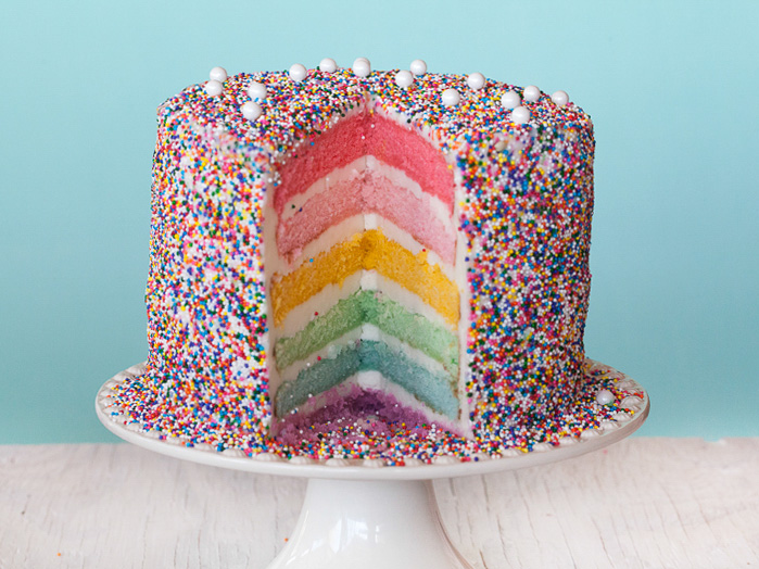 Rainbow Cake Recipe  Anna Painter