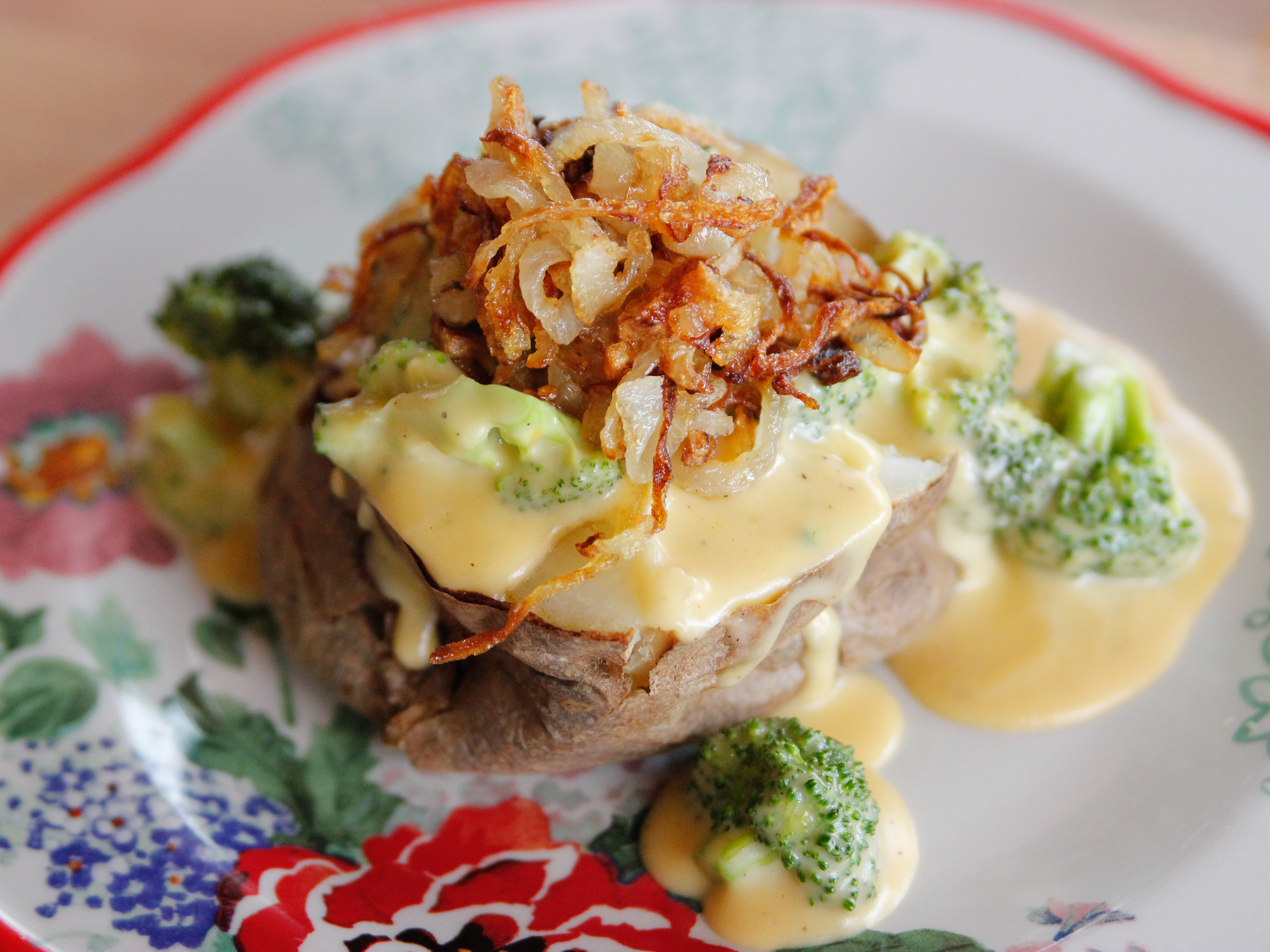 Broccoli and Cheese Baked Potatoes - Chelsea's Messy Apron