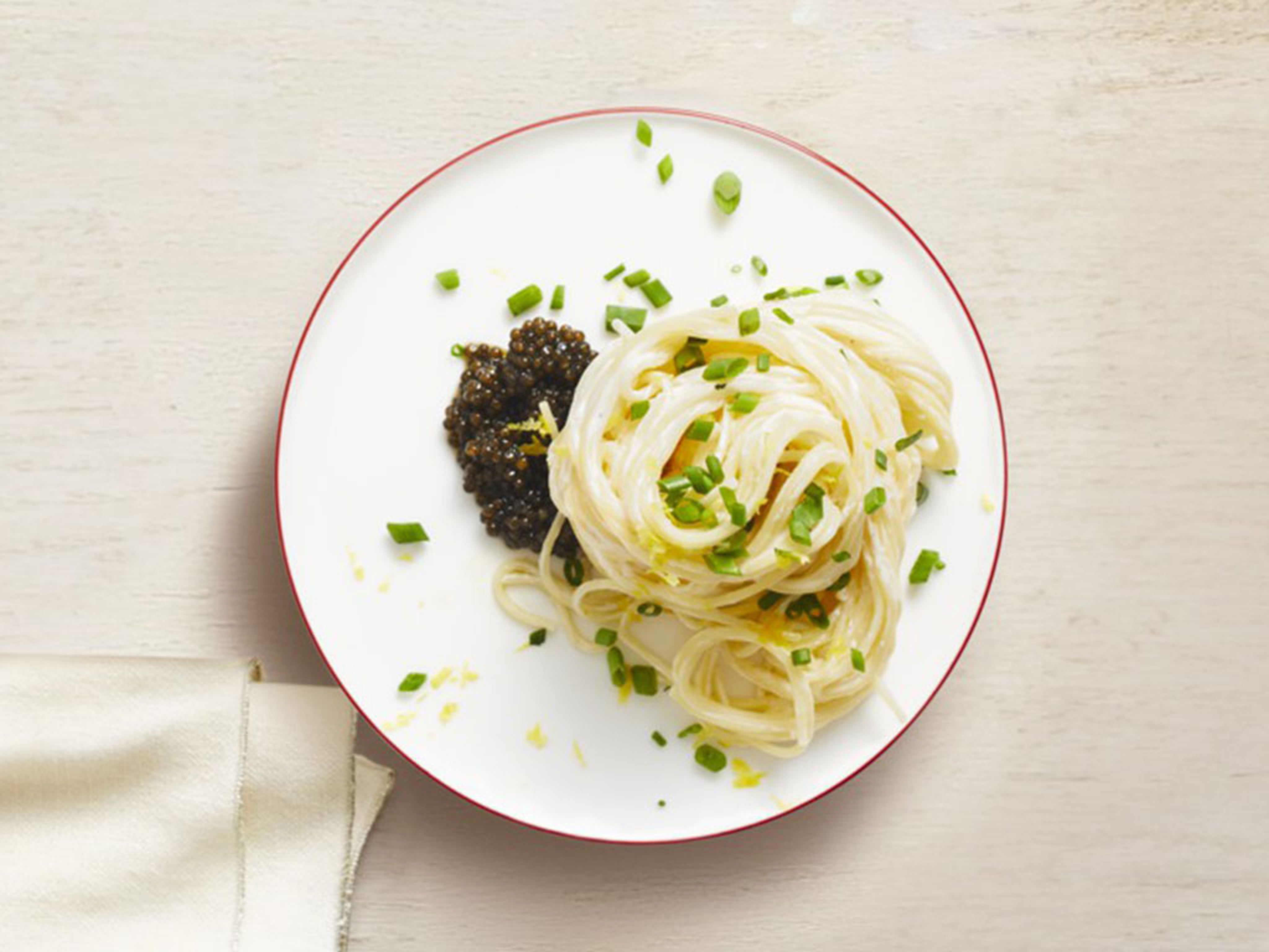 Angel Hair Pasta with Caviar and Lemon Recipe | Alex Guarnaschelli | Food  Network