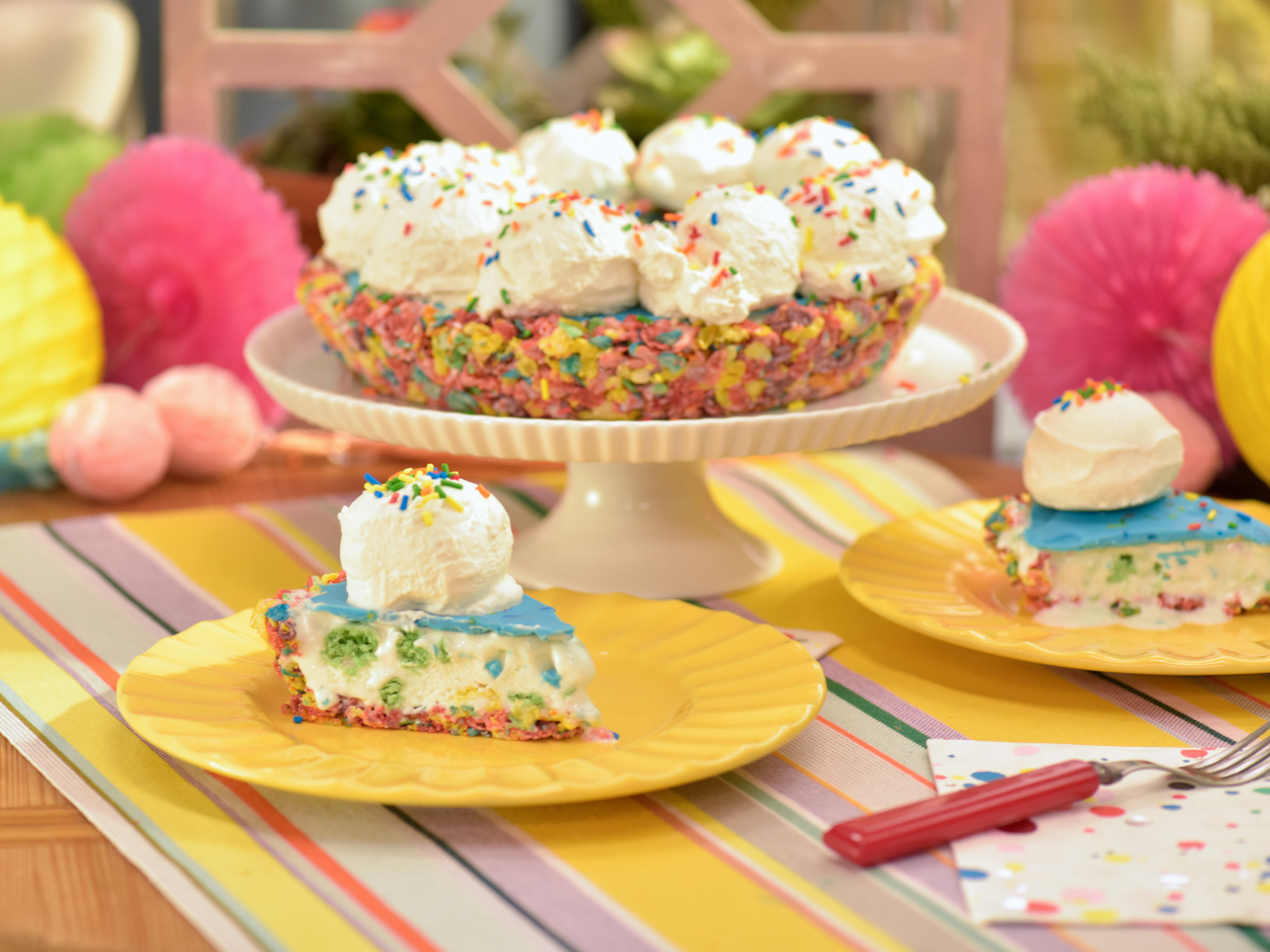 Rainbow Confetti Birthday Pie Recipe