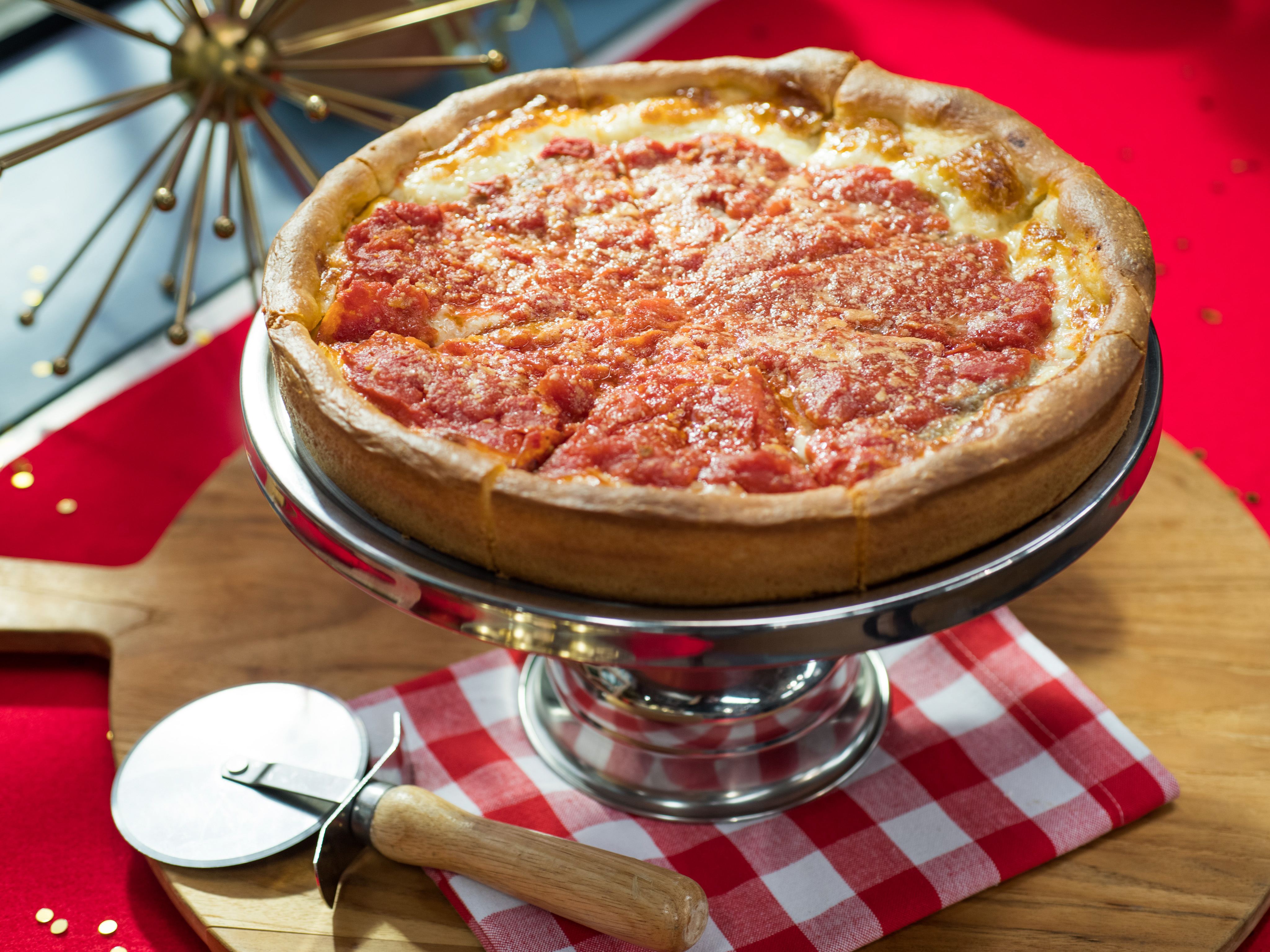 True Chicago-Style Deep-Dish Pizza Recipe | Jeff Mauro | Food Network
