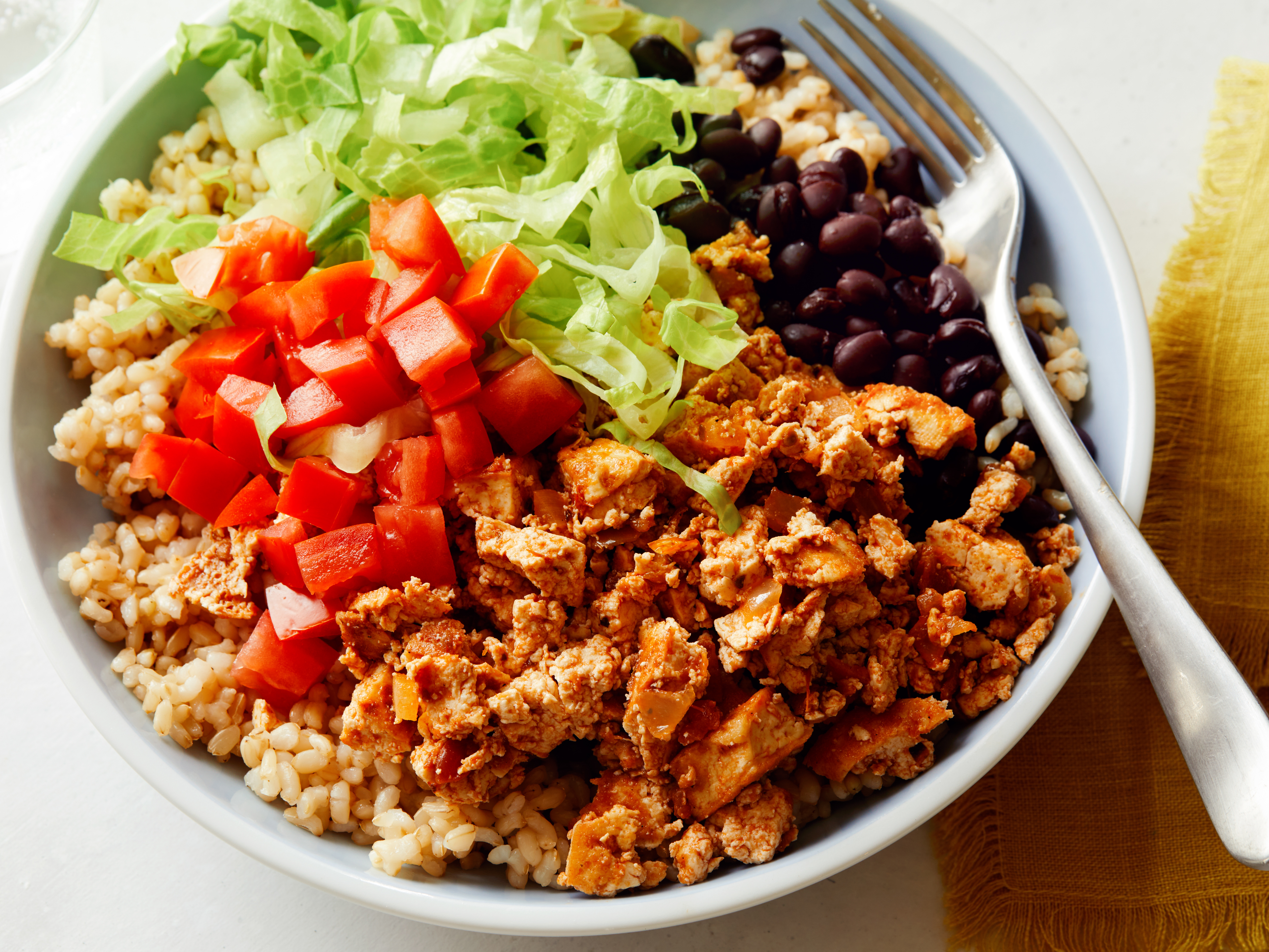 Chicken Burrito Protein Bowl {Chipotle Inspired Recipe