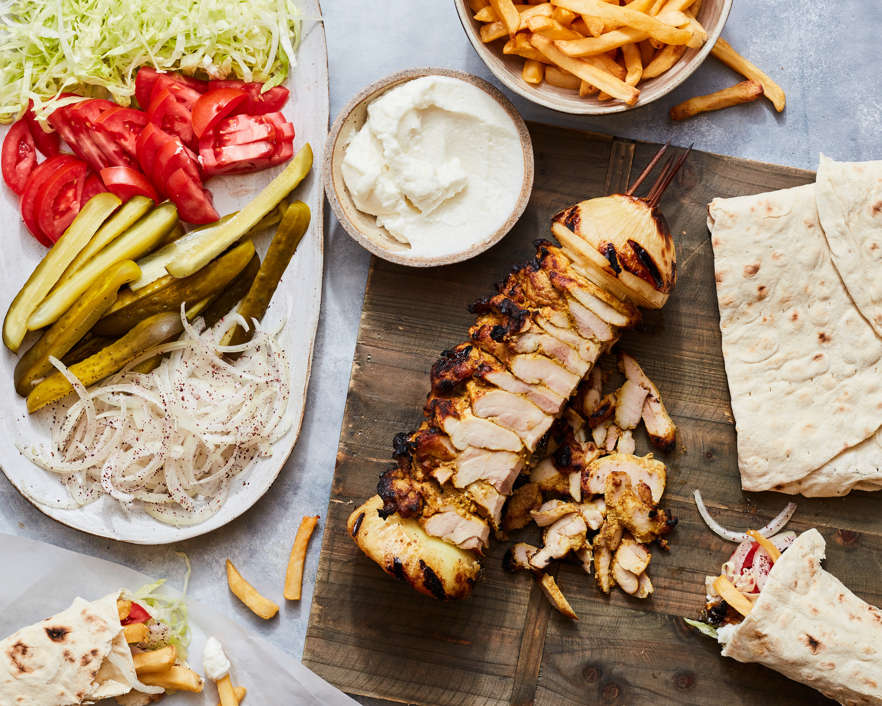 ThermoWorks: Chicken Shawarma Temps—Grilled Mediterranean Street Food