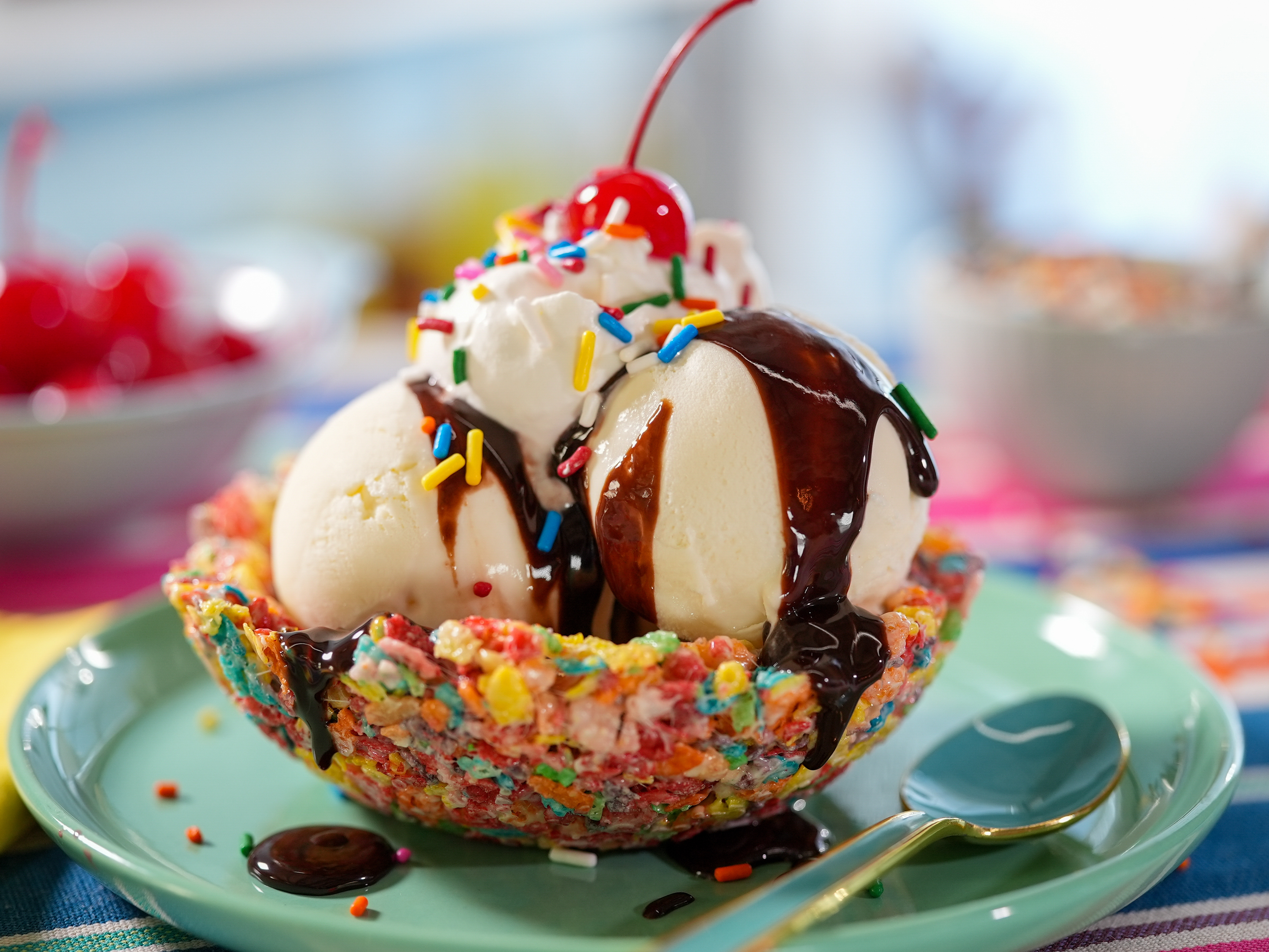 Edible Cereal Treat Bowls for Ice Cream Sundaes Recipe | Food Network