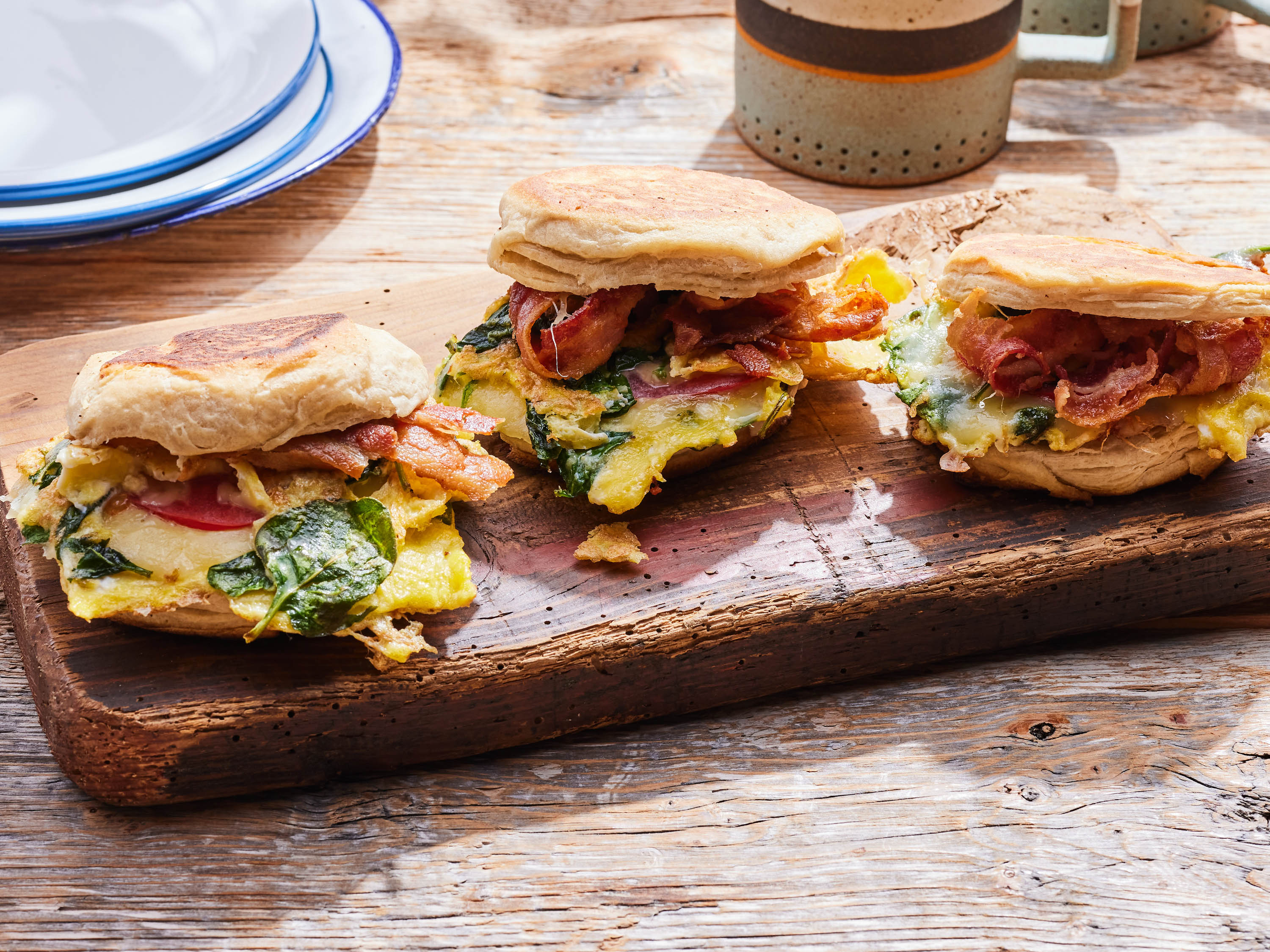 Breakfast Sandwich maker linked here:  Single , Sandwich  Maker