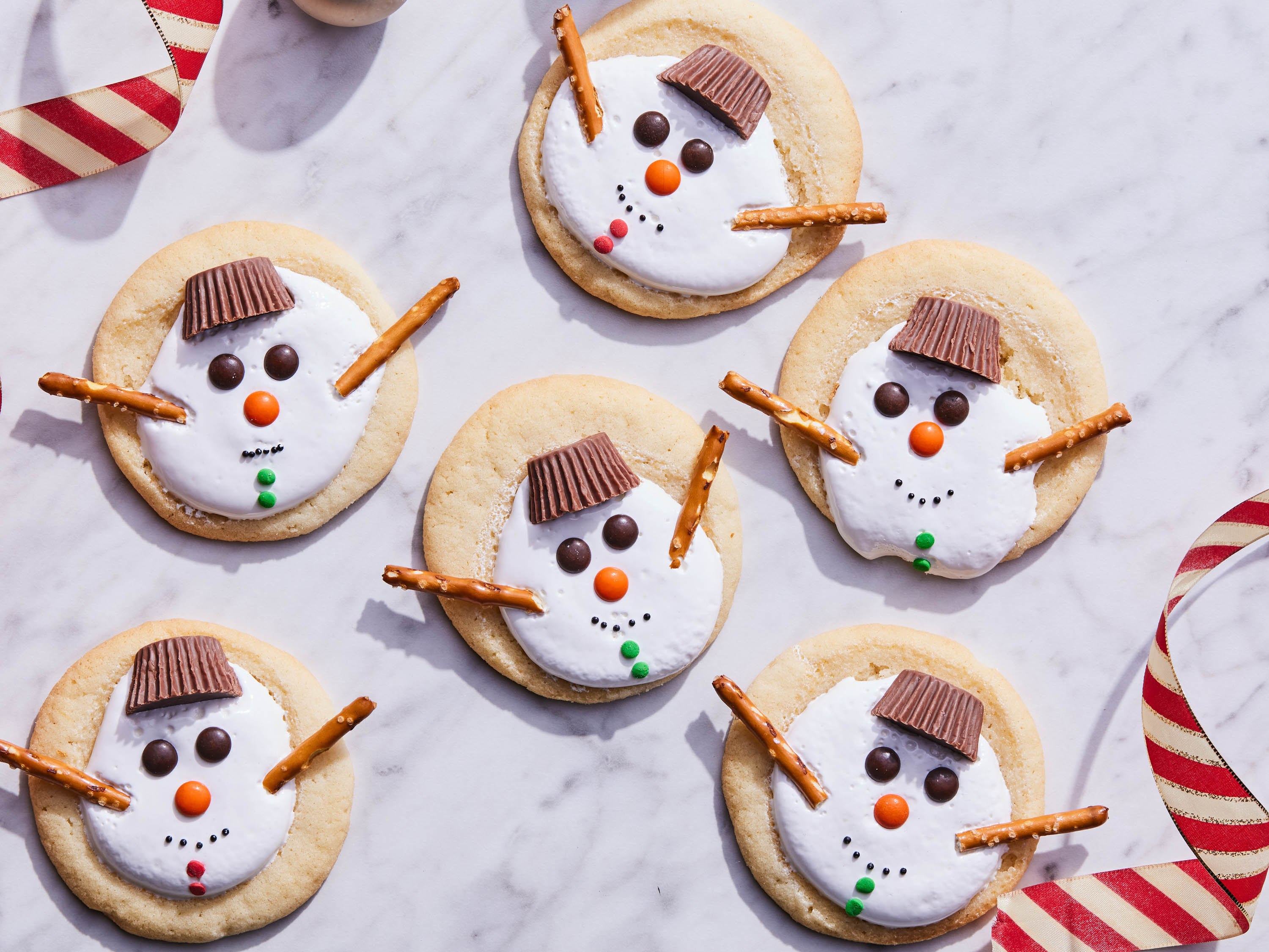 Melting Snowman Sugar Cookies - Life's Little Sweets
