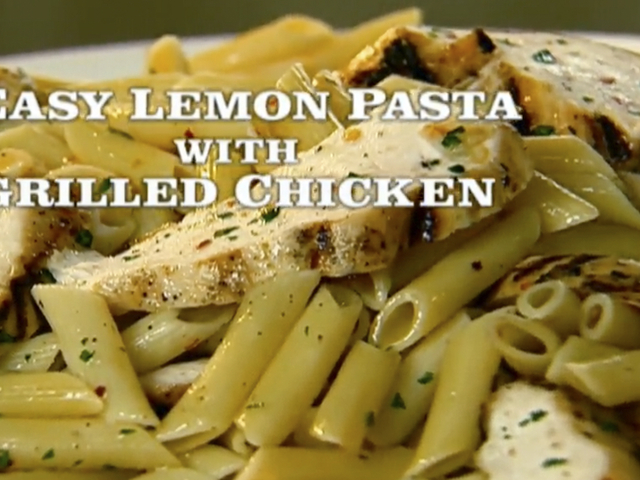 Easy Lemon Pasta With Chicken Recipe The Neelys Food Network