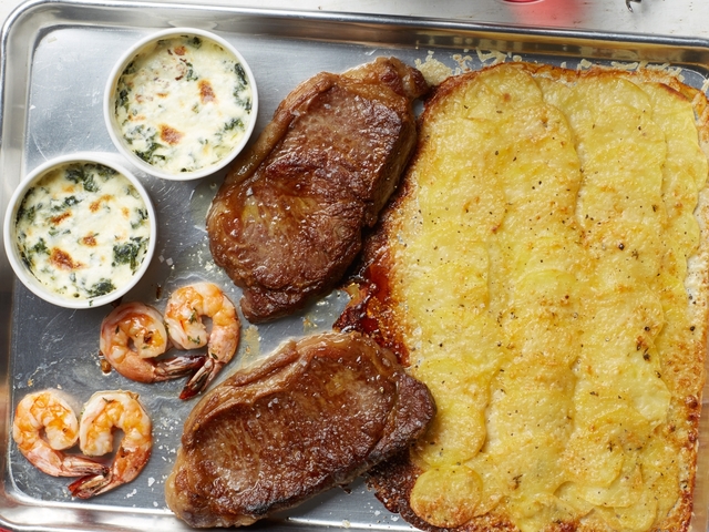 Steakhouse Sheet Pan Dinner For Two Recipe Food Network Kitchen Food Network