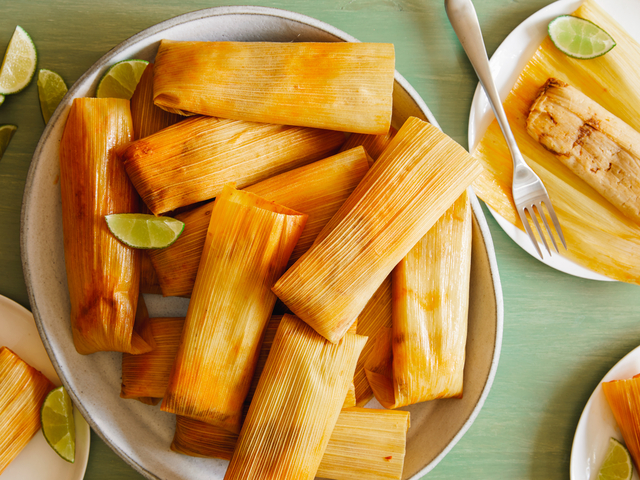 Red Chile Pork Tamales Recipe | Food Network Kitchen | Food Network