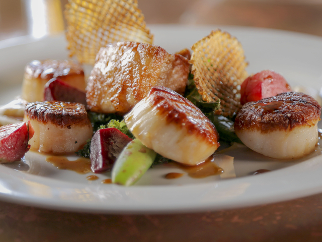 Scallops and Pork Belly