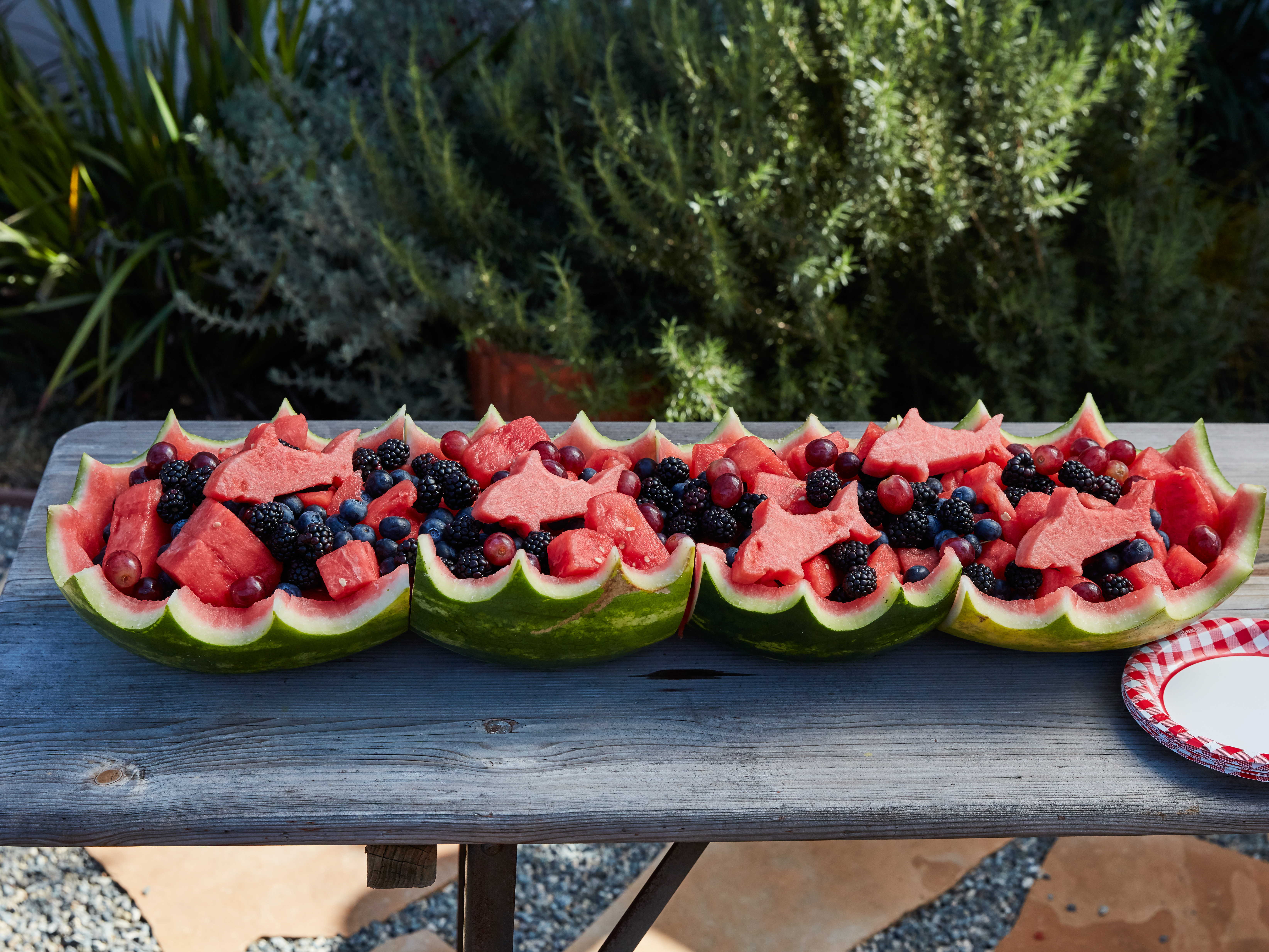 Shark And Waves Giant Watermelon Bowl Recipe Food Network Kitchen Food Network,How To Grow Cilantro From Grocery Store